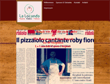 Tablet Screenshot of pizzeria-la-locanda.com